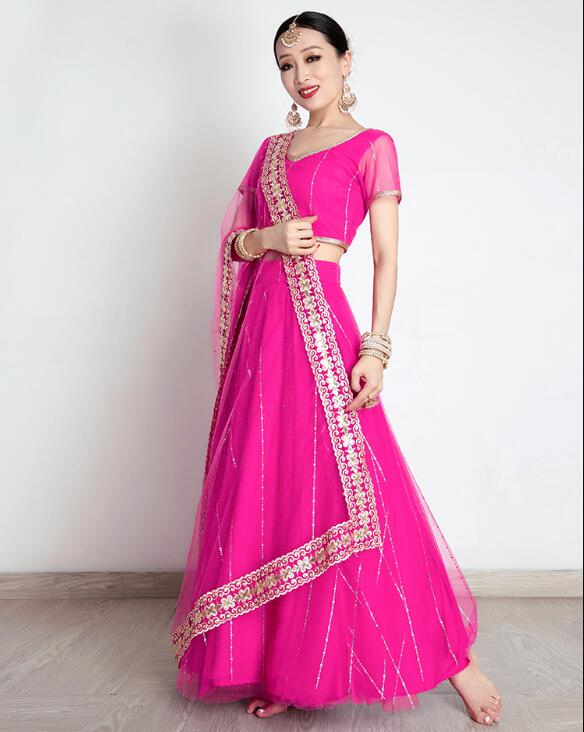 Saree Georgette Women - Indie damskie Saree hafty Georgette dżetów