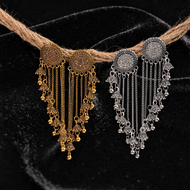 Ethnic Luxe Fashion - Kolczyki w stylu bohemy, luksusowe, eleganckie,