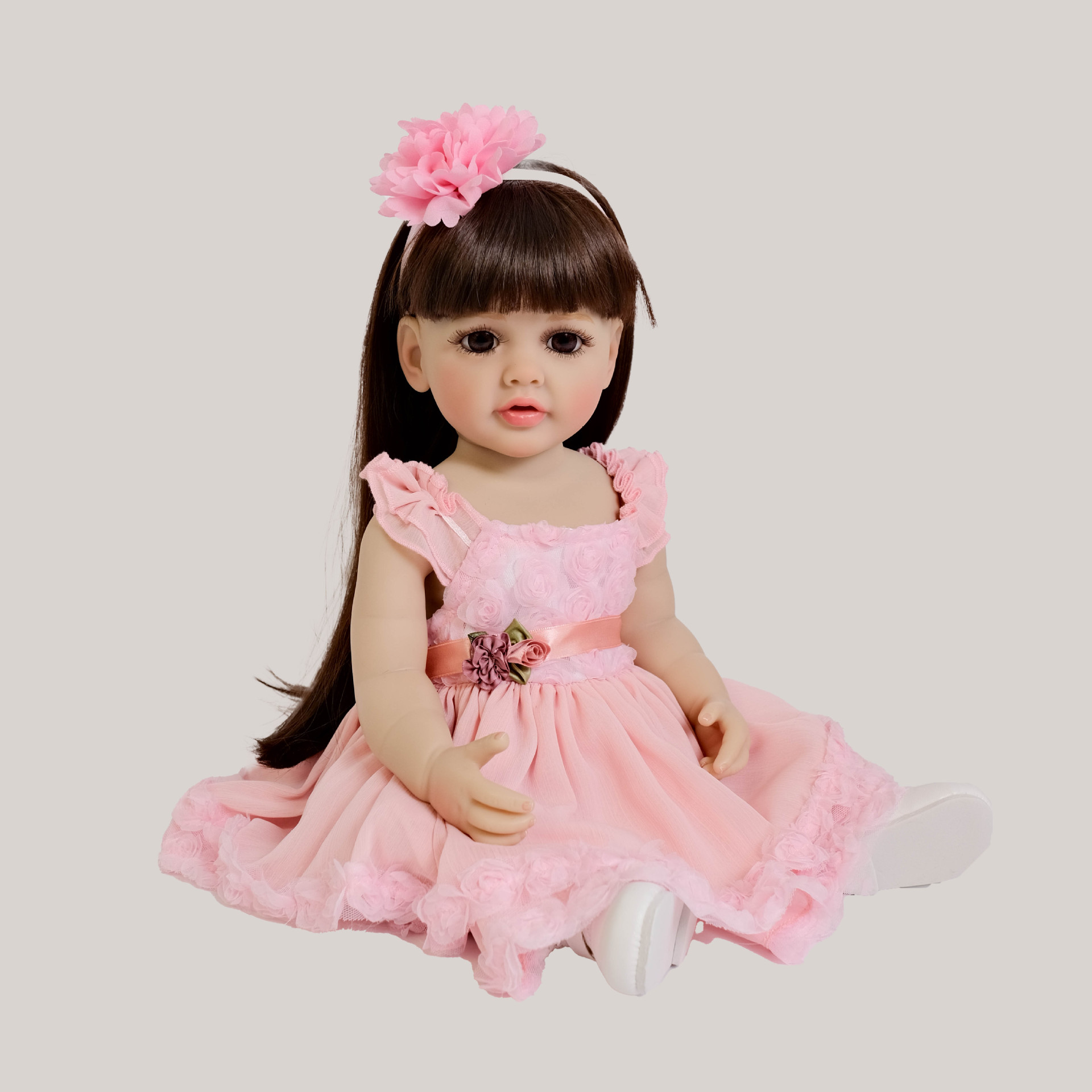 Śliczna 55 cm Długie Włosy Róż – Kids Ethnic Fashion recenzja i cena