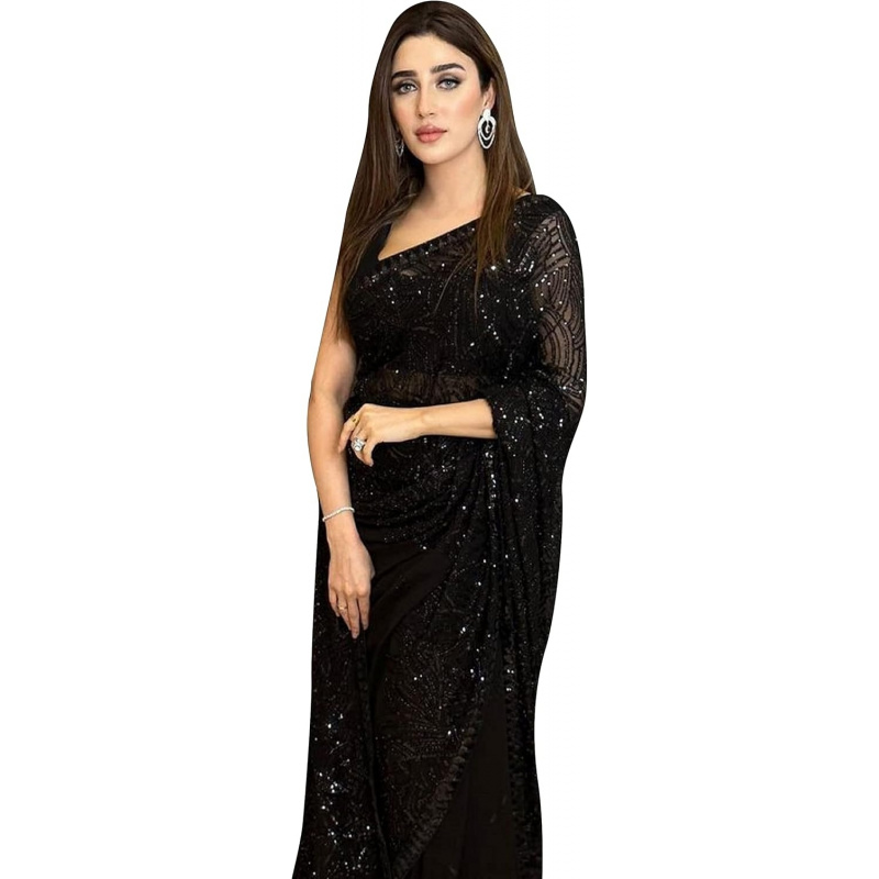 Damska szałowa sukienka z żorż – Saree Georgette Women recenzja i cena