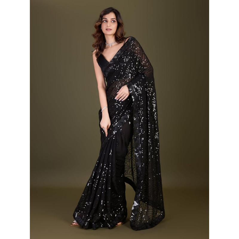 Damska szałowa sukienka z żorż – Saree Georgette Women recenzja i cena