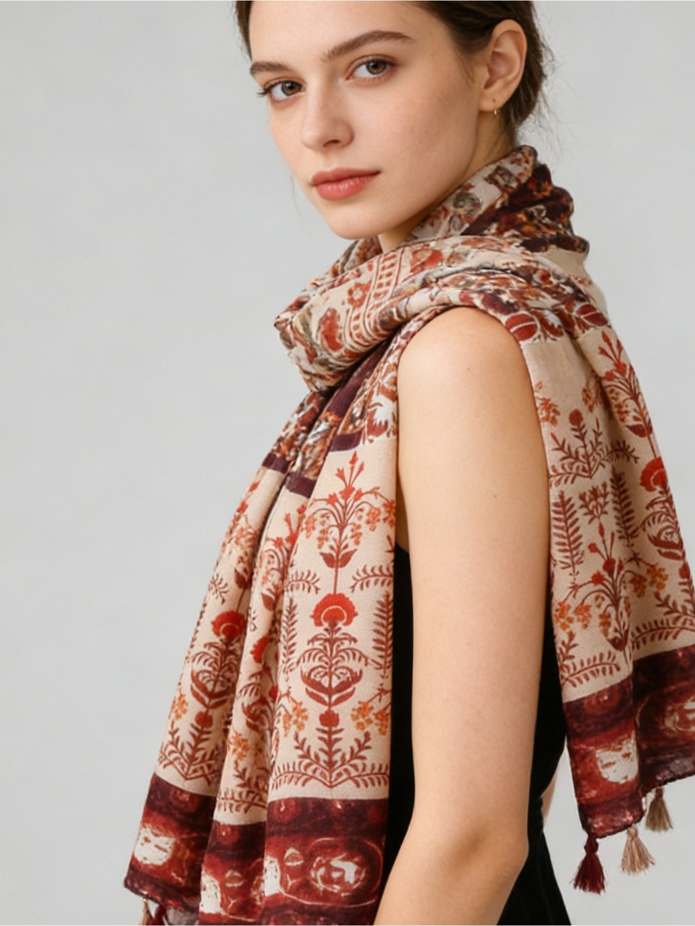 1 szt. francuski szal w stylu  – Go Ethnic Fashion recenzja i cena